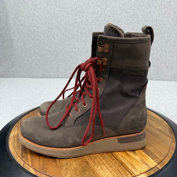 Merrell Roam Peak Polar Boots Women's Size 7 Brown Leather J17638 - Picture 3 of 7